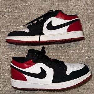 Jordan 1 Low Black Toe size 10